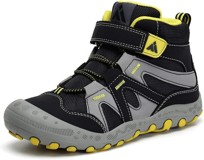 Kids Water Resistant Hiking Boots, Boys Girls anti Collision Anti-Skid Athletic Outdoor Ankle Adventure Trekking Shoes